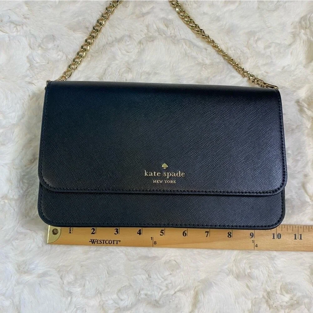 NWOT Kate Spade Madison Medium Saffiano Flap Convertible Crossbody Purse Box Bag
